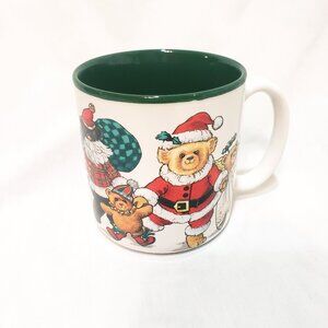Merry Bears Teddy Bear Christmas Santa Coffee Mug 13 oz Cup Potpourri Designs